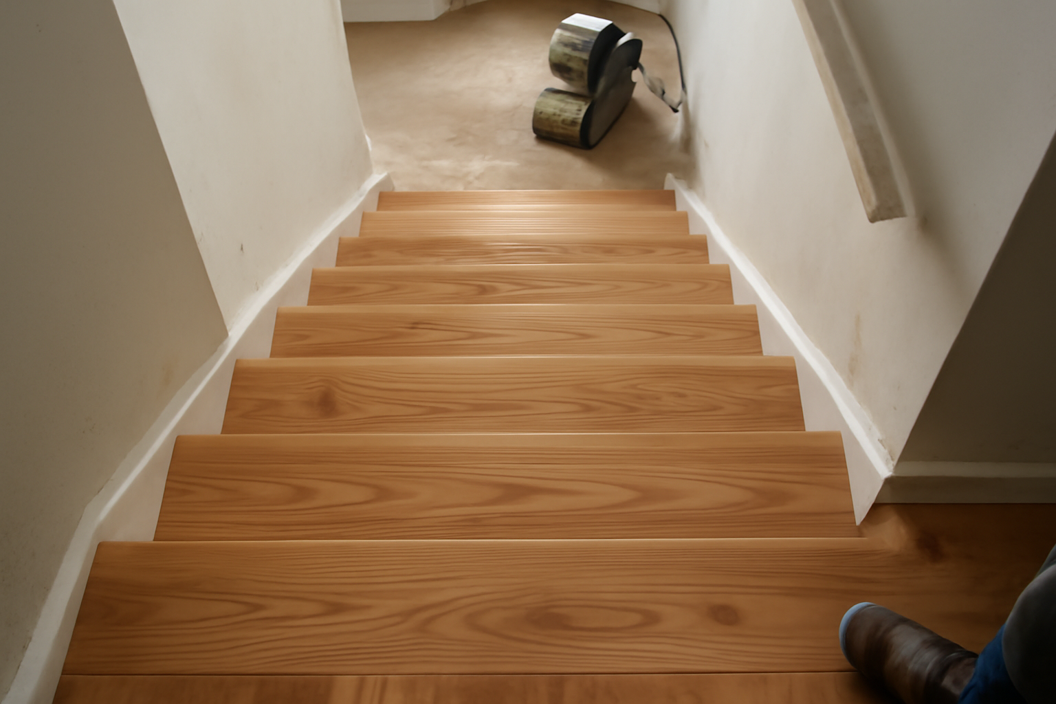 Illustration af: Få din trappe til at skinne med professionel slibning