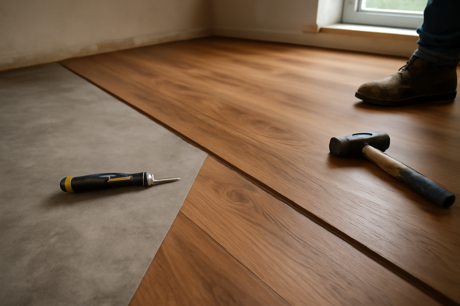 Illustration af: Vinyl eller laminat: hvilket gulv passer bedst til dit hjem?