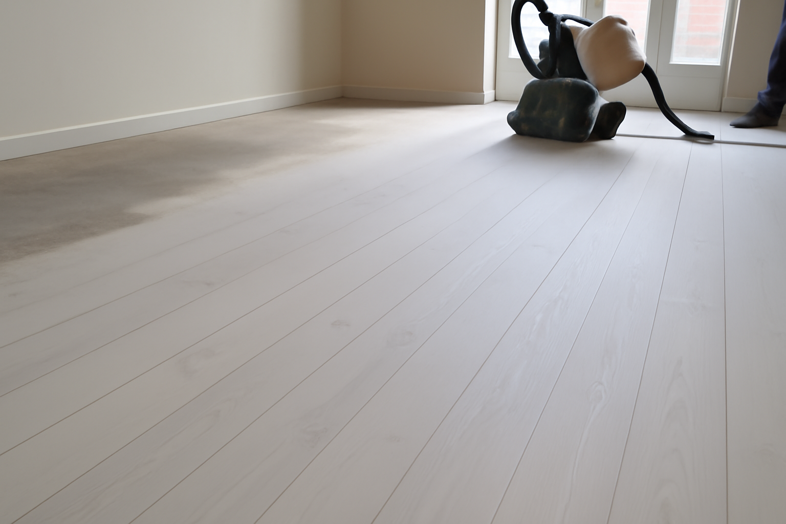 Illustration af: Forvandl dit hjem med hvid mat lak til trægulv
