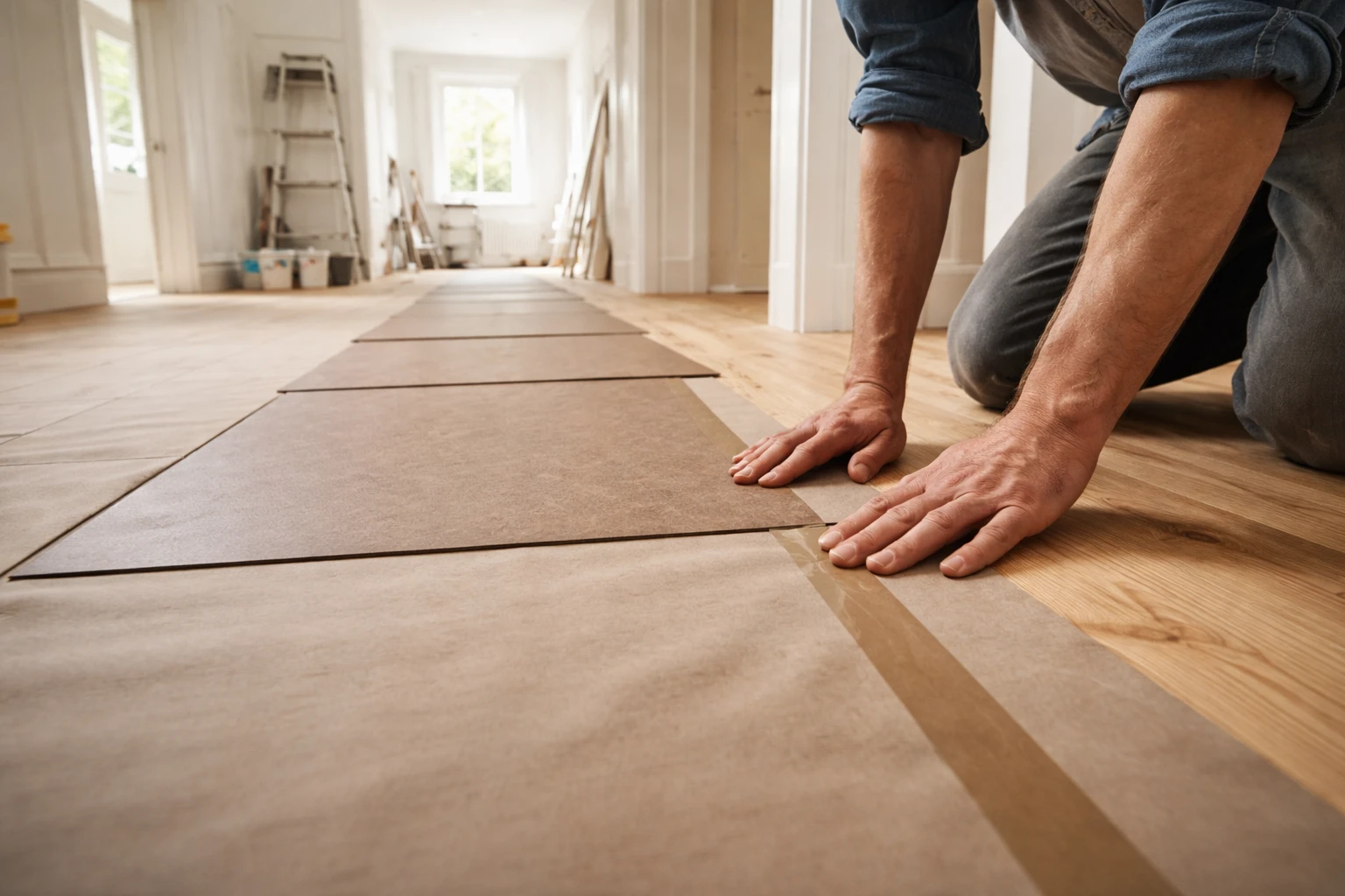 Beskytte nyslebet gulv under renovering: Sådan undgår du nye skader